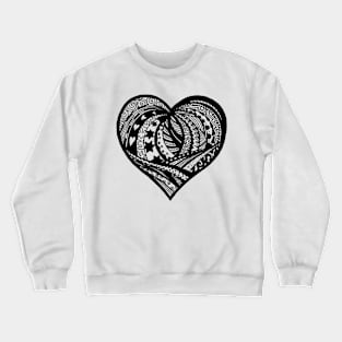 Valentine Heart 5  Aussie Tangle - see Description Notes re background colours Crewneck Sweatshirt